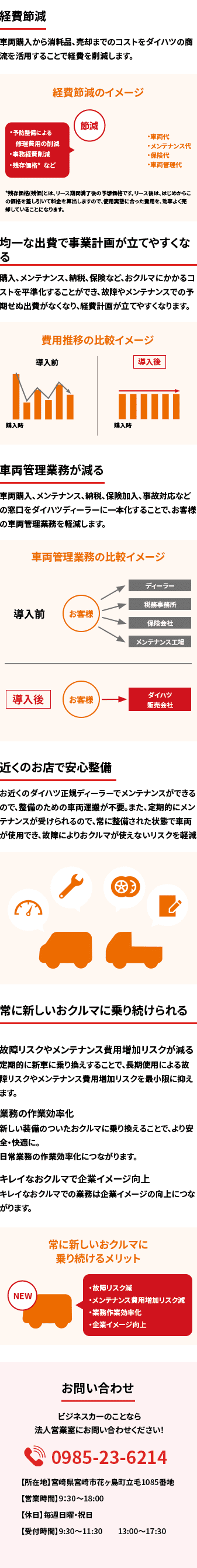 ダイハツフリートリースのメリット